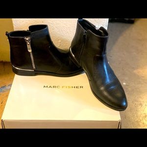 Marc Fisher black booties, condition new, size 7 1/2